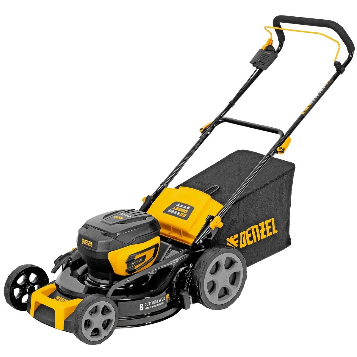 Газонокосилка роторная Denzel DLM-460 (Цвет: Yellow/Black)