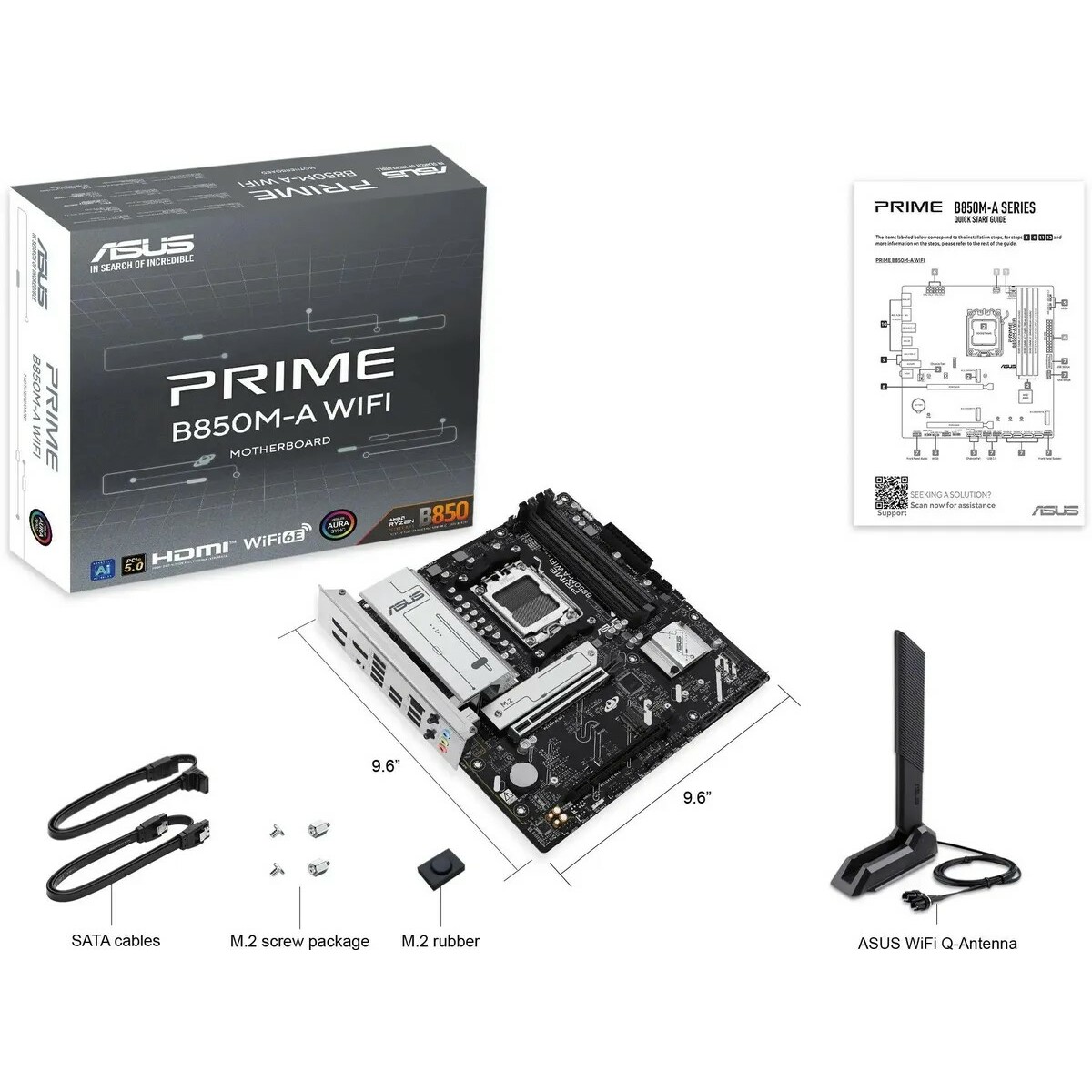 Материнская плата Asus PRIME B850M-A WIFI 