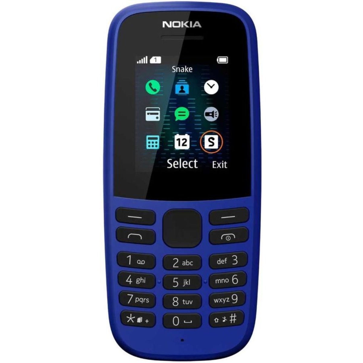 Мобильный телефон Nokia 105 SS, без з/у (Цвет: Blue)