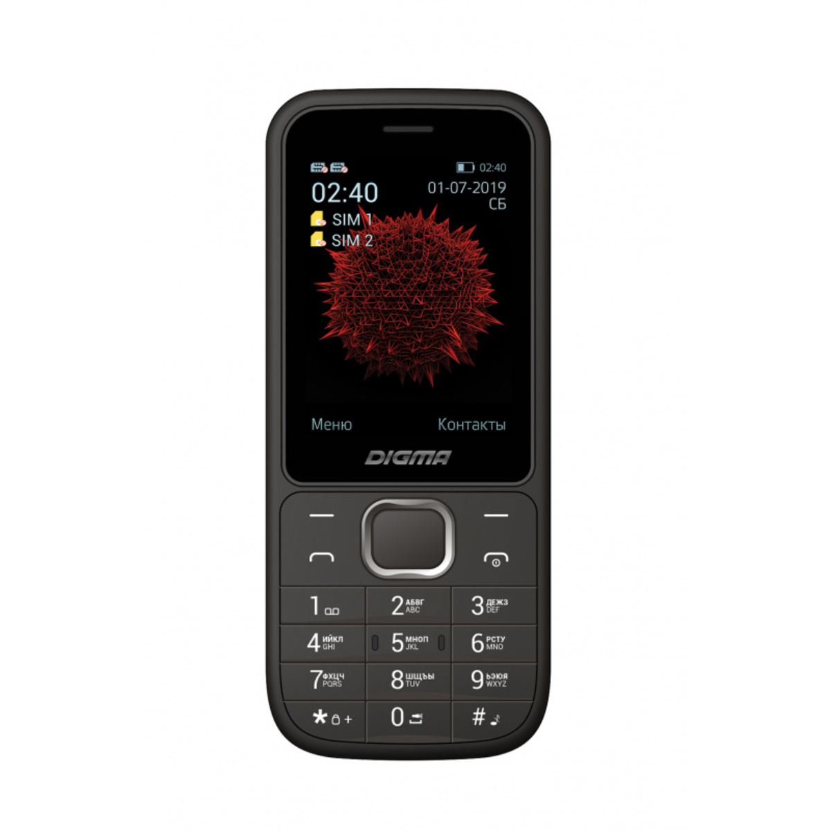 Мобильный телефон Digma Linx C240 (Цвет: Black / Gray)
