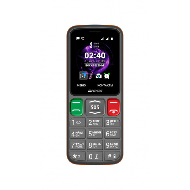 Мобильный телефон Digma Linx S240 (Цвет: Gray)