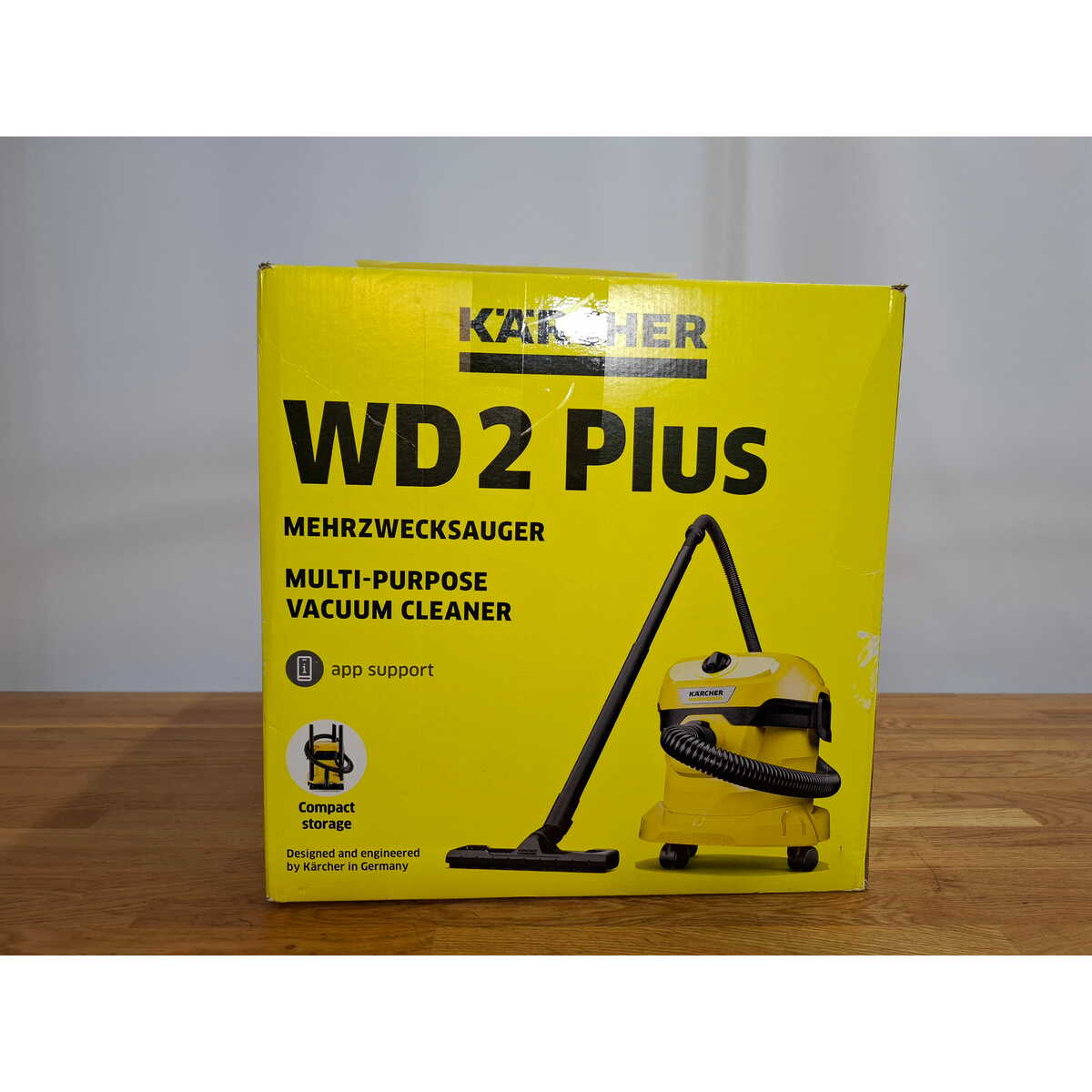 Строительный пылесос Karcher WD 2 Plus V-12/4/18 (Цвет: Yellow)