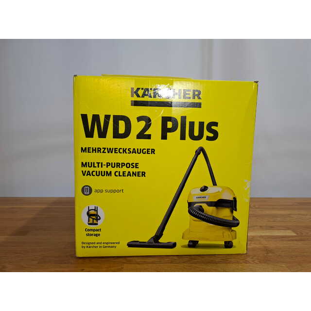 Строительный пылесос Karcher WD 2 Plus V-12 / 4 / 18 (Цвет: Yellow)