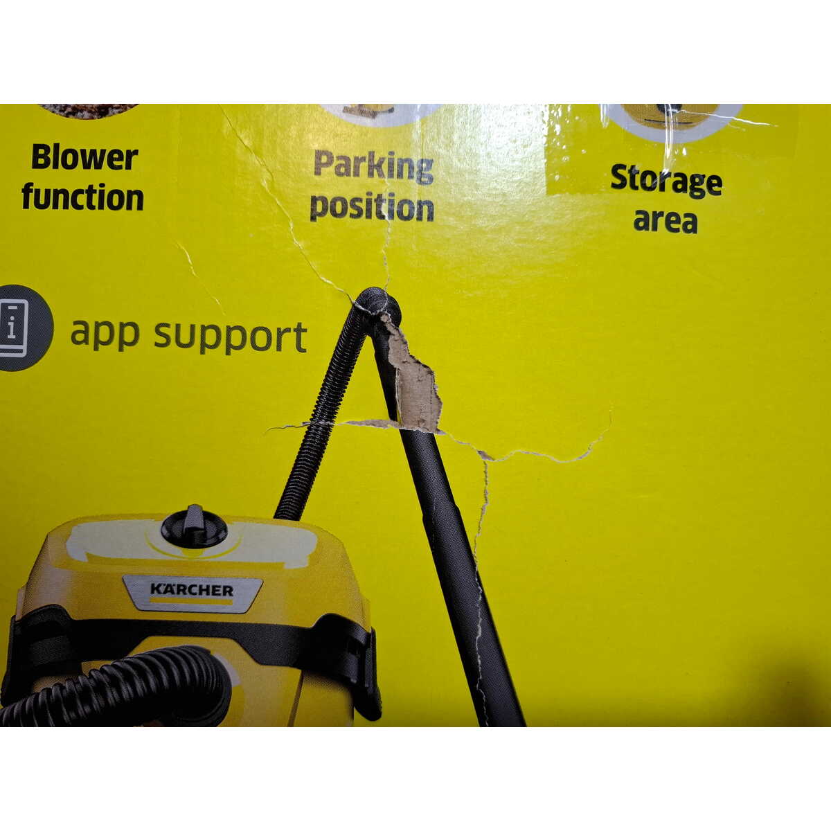 Строительный пылесос Karcher WD 2 Plus V-12/4/18 (Цвет: Yellow)