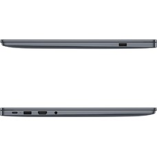 Ноутбук Huawei MateBook D 14 MDF-X Core i3 1215U 8Gb SSD256Gb Intel UHD graphics 14 IPS FHD (1920x1080) noOS grey space WiFi BT Cam (53013UFC)