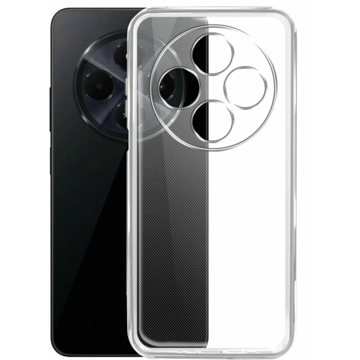 Чехол-накладка Borasco Silicone Case для смартфона Xiaomi Redmi 14C (Цвет: Clear)