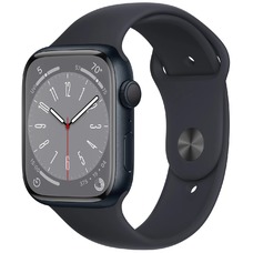 Умные часы Apple Watch Series 8 45mm Aluminum Case with Sport Band M/L (Цвет: Midnight)