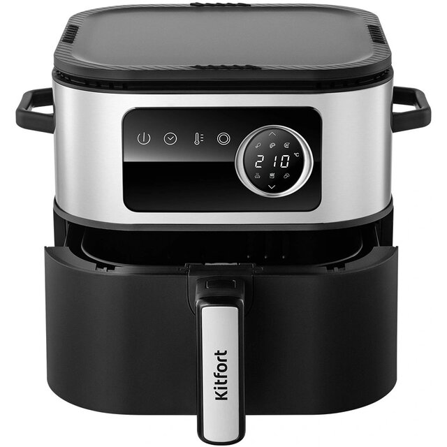 Аэрогриль Kitfort КТ-8127 (Цвет: Silver / Black)
