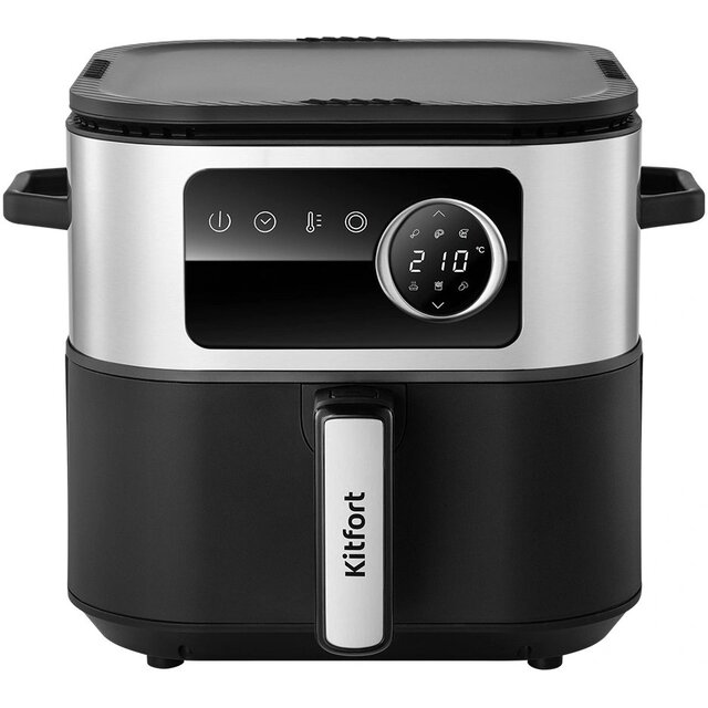 Аэрогриль Kitfort КТ-8127 (Цвет: Silver / Black)
