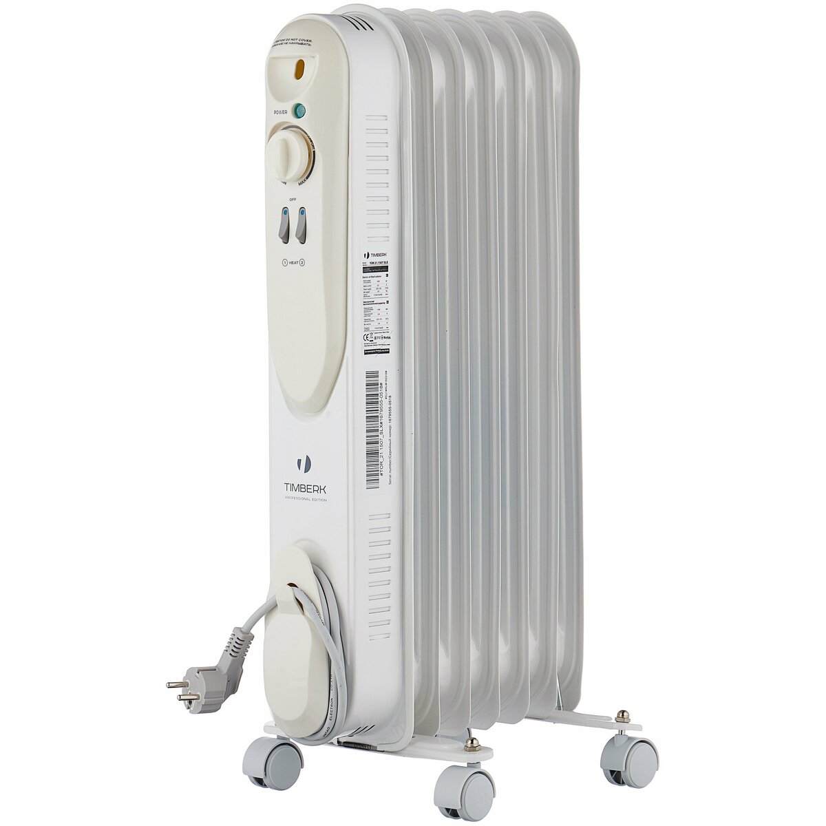 Радиатор масляный Timberk TOR 21.1507 SLX (Цвет: White)