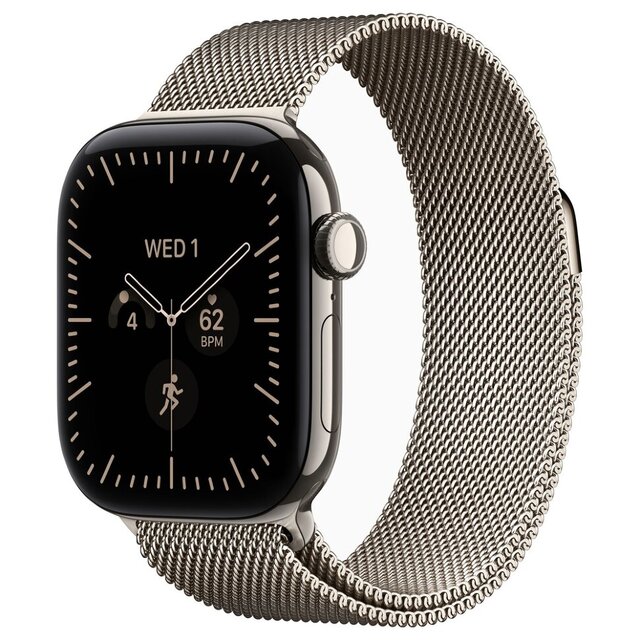 Умные часы Apple Watch Series 12 42mm Natural Titanium Case with Natural Milanese Loop