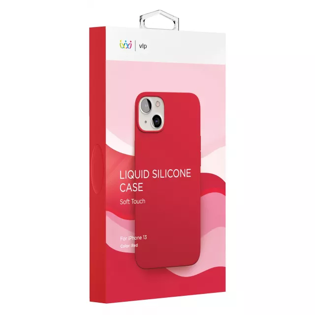 Чехол-накладка VLP Silicone Case для смартфона Apple iPhone 13 (Цвет: Red)