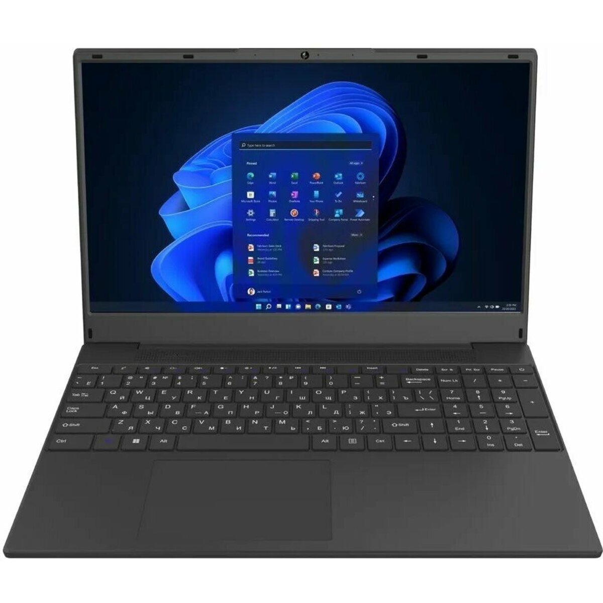 Ноутбук IRU Калибр 15TLG i5-1155G7/16Gb/SSD512Gb/Intel Iris Xe G7/15.6/IPS/1920x1080/Windows 11 trial, черный