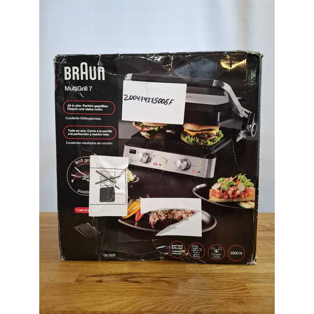 Электрогриль Braun CG7010 (Цвет: Silver / Black) Электрогриль Braun CG7010 (Цвет: Silver / Black)