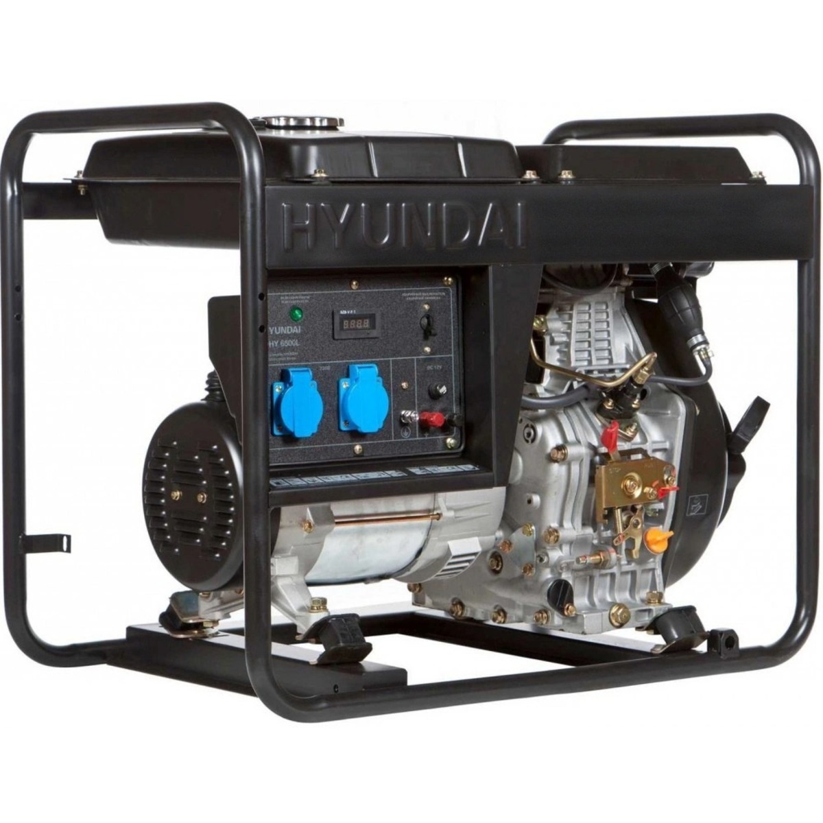 Генератор Hyundai DHY 6500L 5.5кВт, черный