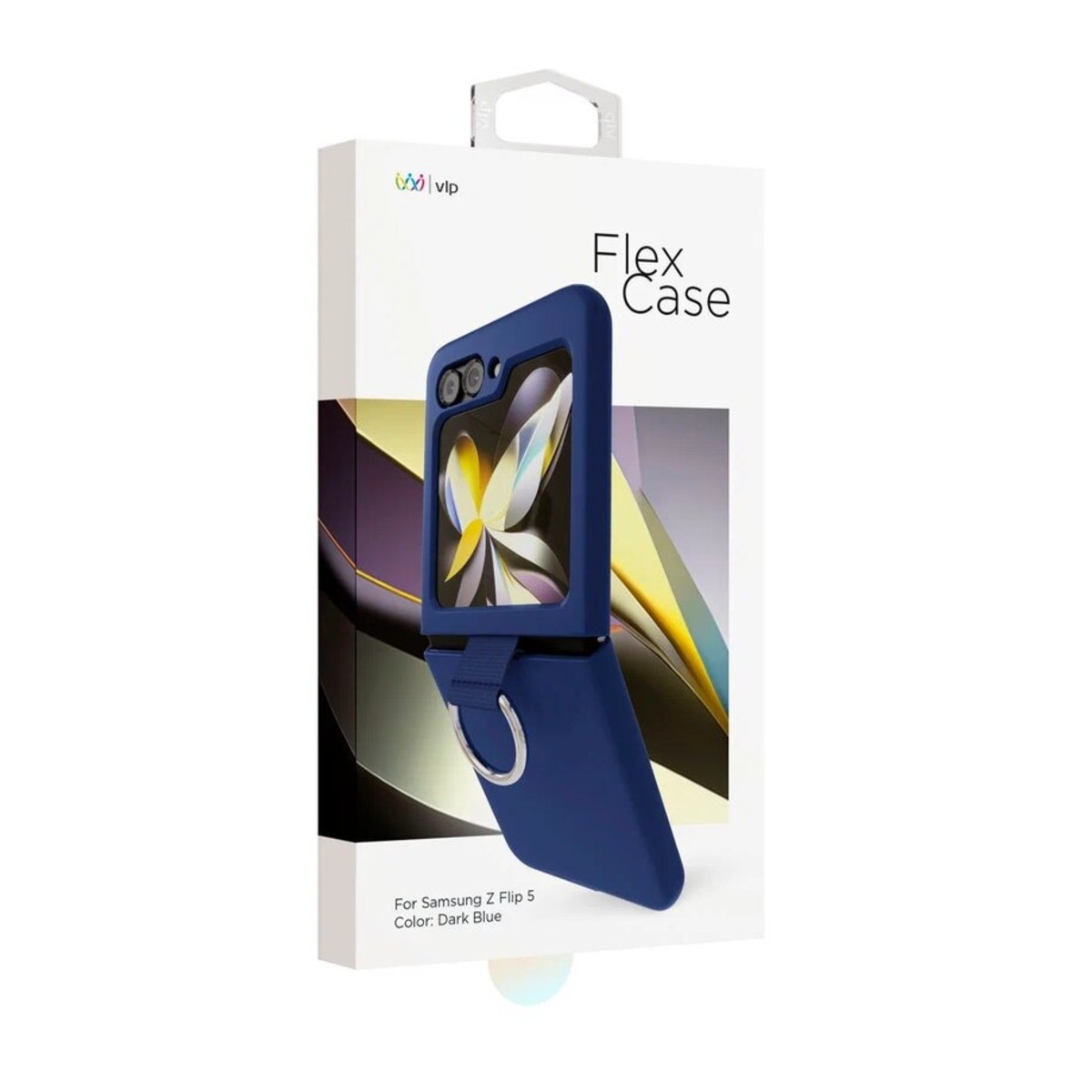 Чехол-накладка VLP Flex Сase для смартфона Samsung Galaxy Z Flip 5 (Цвет: Dark Blue)