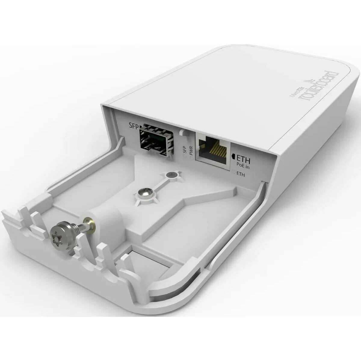 Медиаконвертер MikroTik RBFTC11 Fiber to Copper Outdoor 12-57V PoE with 802.3af / at