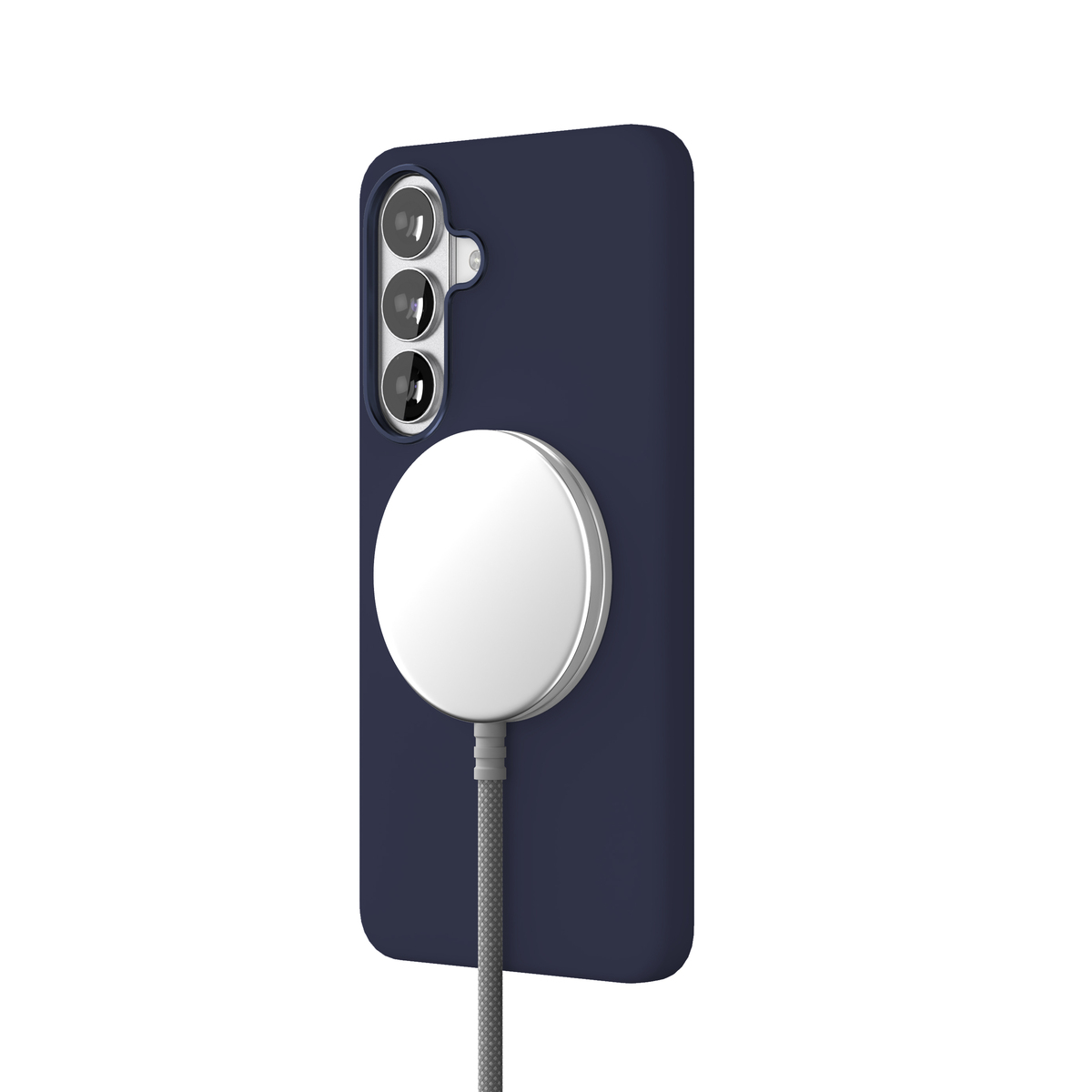 Чехол-накладка VLP Aster Pro Сase MagSafe для Samsung S26 Plus (Цвет: Dark Blue)