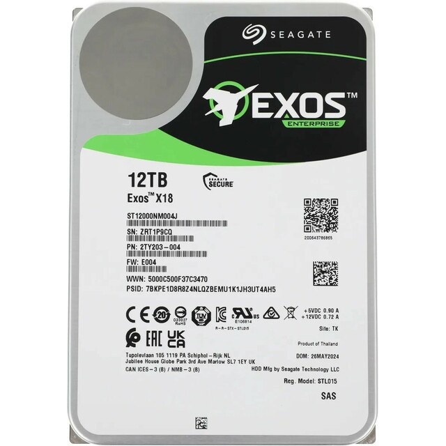 Жесткий диск Seagate SAS 3.0 12TB ST12000NM004J