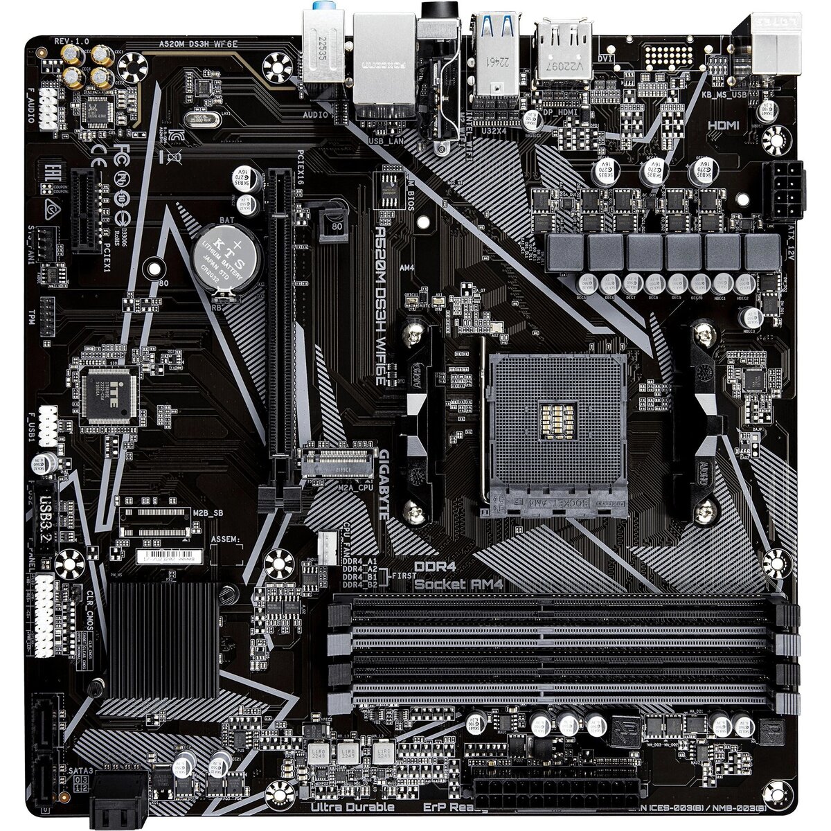 Материнская плата Gigabyte A520M DS3H WF6E