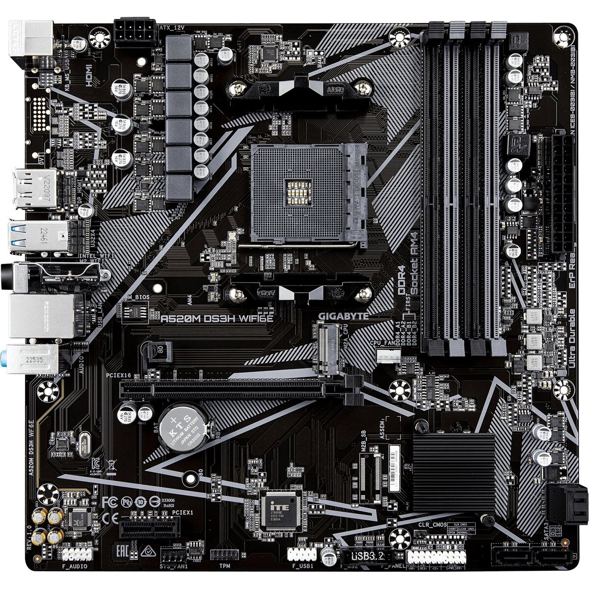 Материнская плата Gigabyte A520M DS3H WF6E