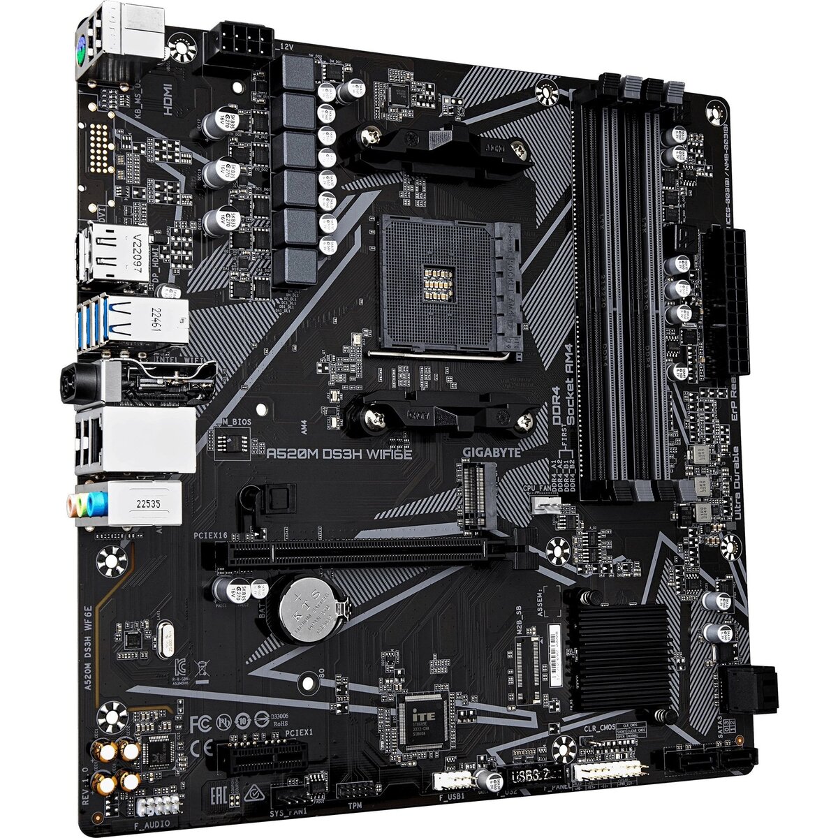 Материнская плата Gigabyte A520M DS3H WF6E