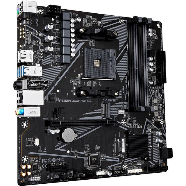 Материнская плата Gigabyte A520M DS3H WF6E Материнская плата Gigabyte A520M DS3H WF6E