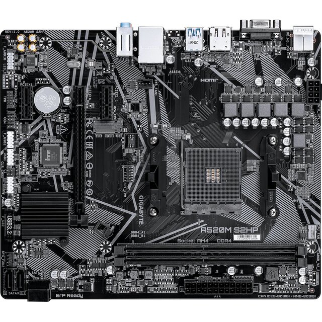 Материнская плата Gigabyte A520M S2HP