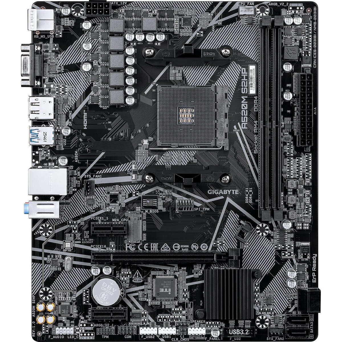 Материнская плата Gigabyte A520M S2HP