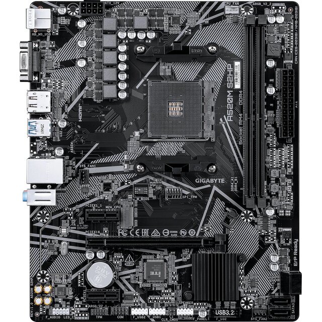 Материнская плата Gigabyte A520M S2HP