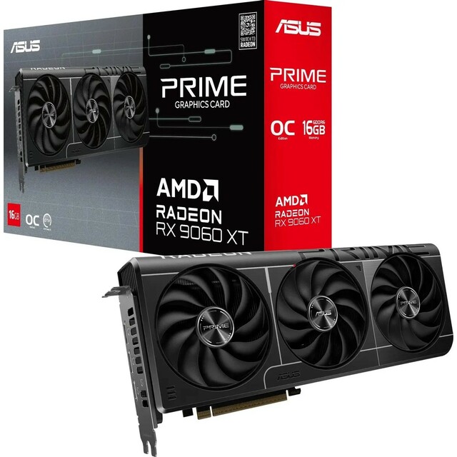 Видеокарта Asus Radeon RX 9060XT PRIME OC 16Gb (PRIME-RX9060XT-O16G) Видеокарта Asus Radeon RX 9060XT PRIME OC 16Gb (PRIME-RX9060XT-O16G)