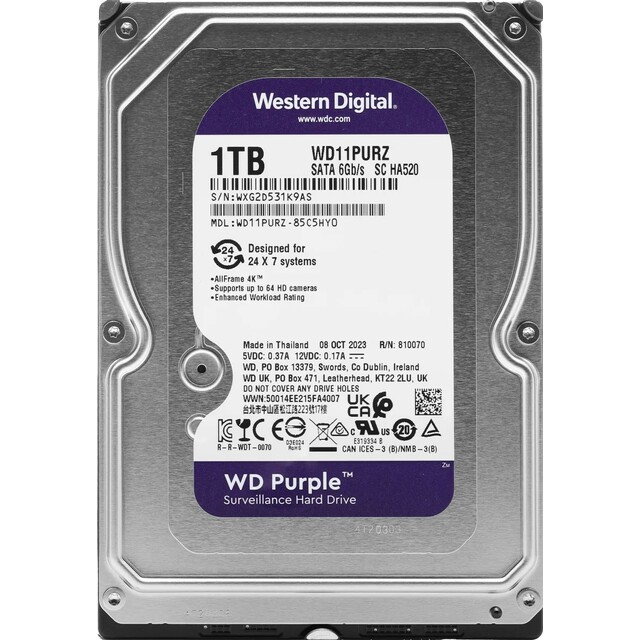 Жесткий диск Western Digital SATA-III 1TB WD11PURZ 