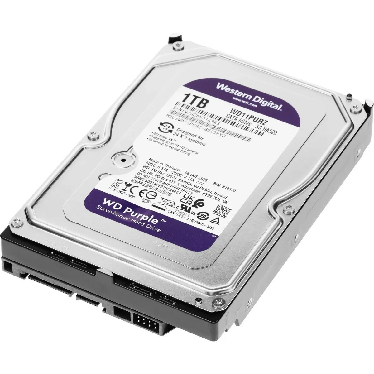 Жесткий диск Western Digital SATA-III 1TB WD11PURZ 