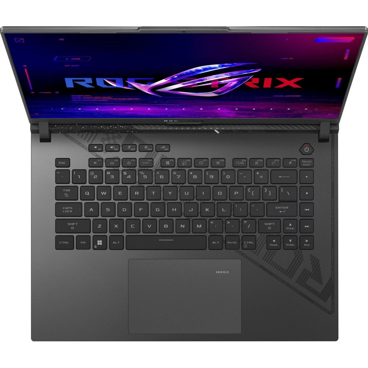 Ноутбук Asus ROG Strix G16 G614JZ-N4080 Core i7 13650HX 16Gb SSD1Tb NVIDIA GeForce RTX4080 12Gb 16 IPS WQXGA (2560x1600) noOS grey WiFi BT Cam (90NR0CZ1-M005T0)