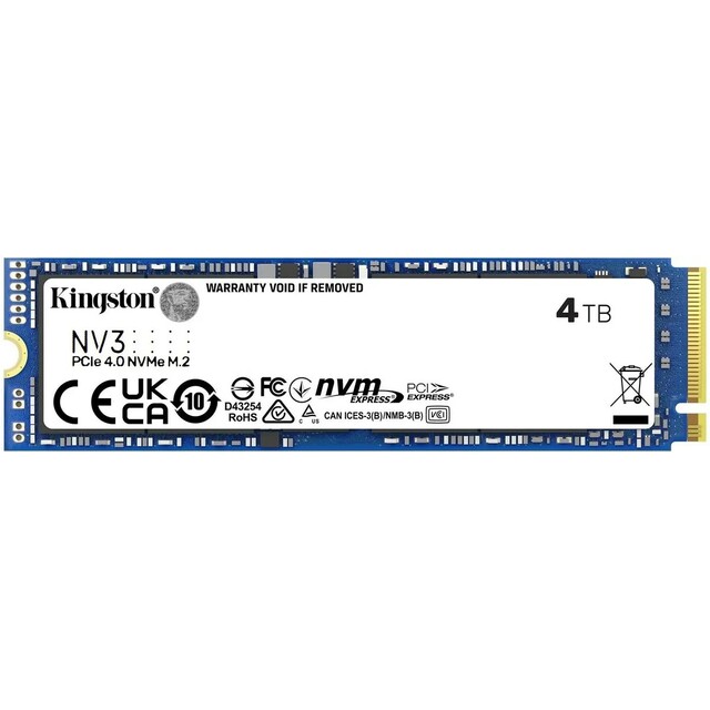 Накопитель SSD Kingston PCIe 4.0 x4 4TB SNV3S / 4000G 