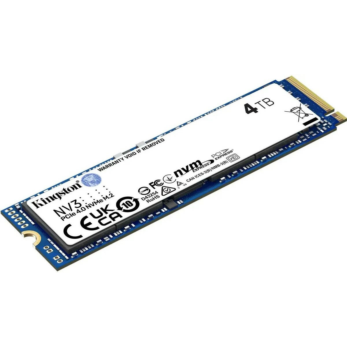 Накопитель SSD Kingston PCIe 4.0 x4 4TB SNV3S / 4000G 