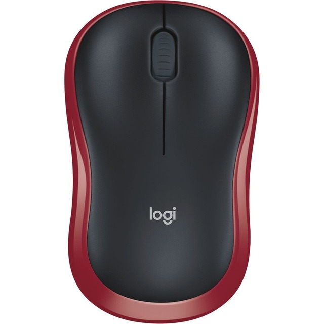 Мышь Logitech M185 (Цвет: Black / Red)