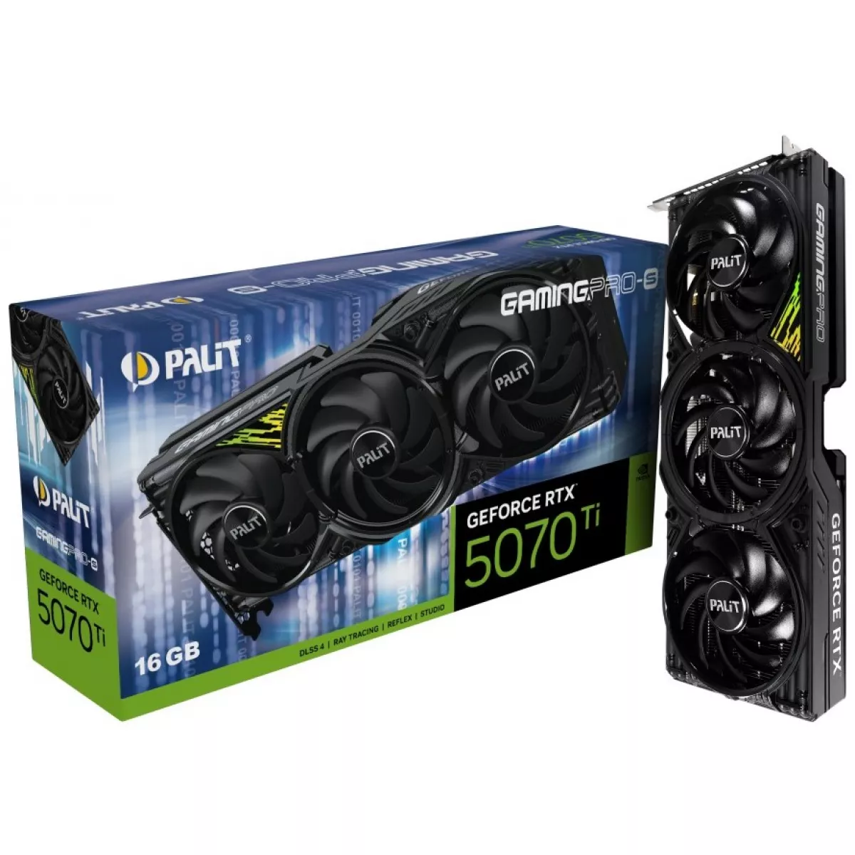 Видеокарта Palit GeForce RTX 5070 Ti GamingPro-S 16G (NE7507T019T2-GB2031U)