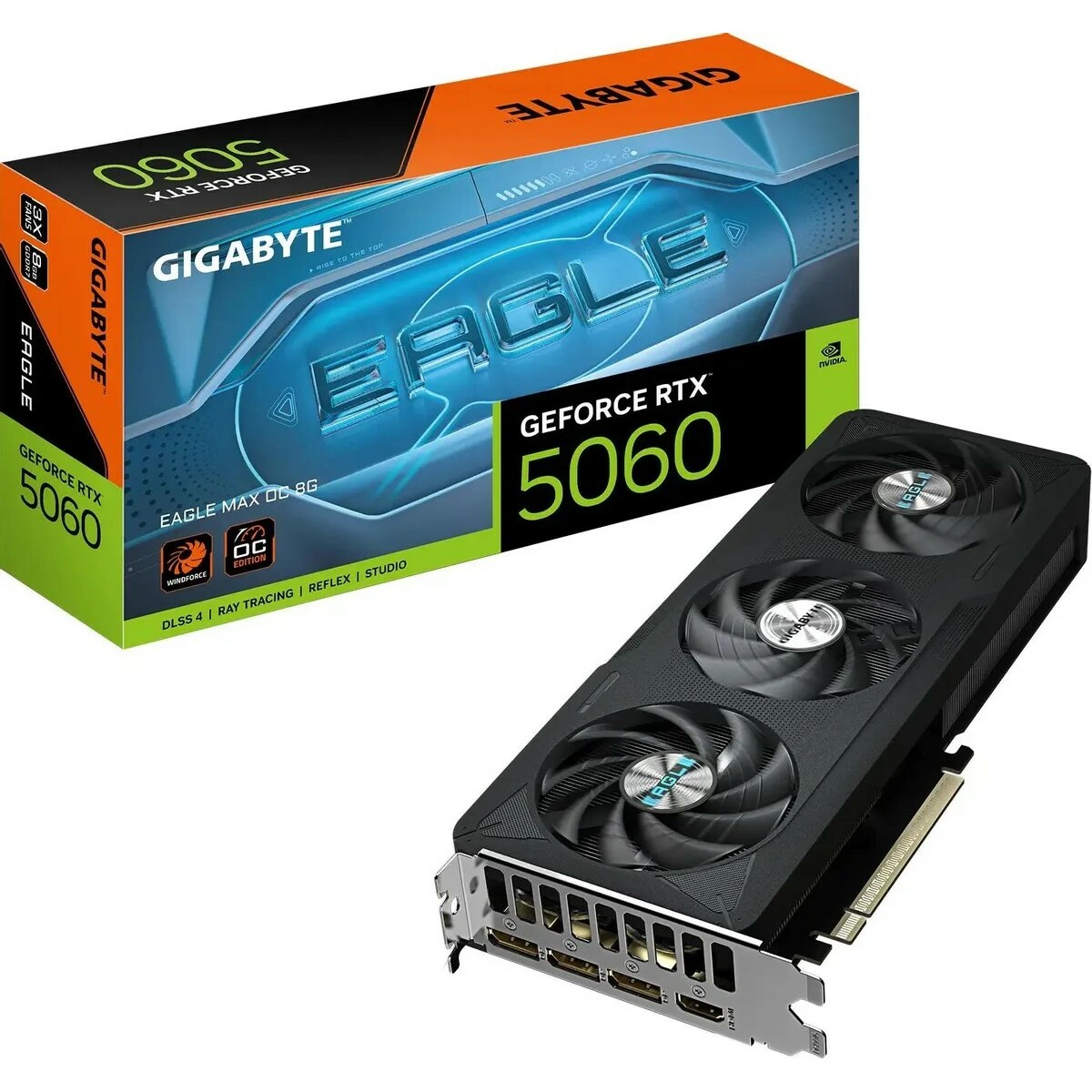Видеокарта Gigabyte GeForce RTX 5060 Eagle Max OC 8G (GV-N5060EAGLEMAX OC-8GD)