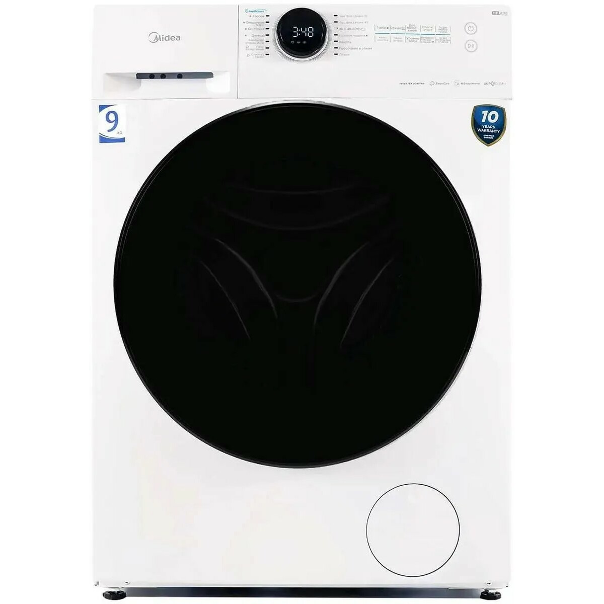 Стиральная машина Midea MF200W90WBS / W-RU, белый