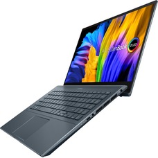 Ноутбук Asus ZenBook Pro 15 UM535QE-KY247W (AMD Ryzen 7 5800H 3.2Ghz/16Gb DDR4/SSD 512G/NVIDIA GeForce RTX 3050 Ti/15.6“/OLED/FHD (1920х1080)/Windows 11 Home/pine grey/WiFi/BT/Cam)