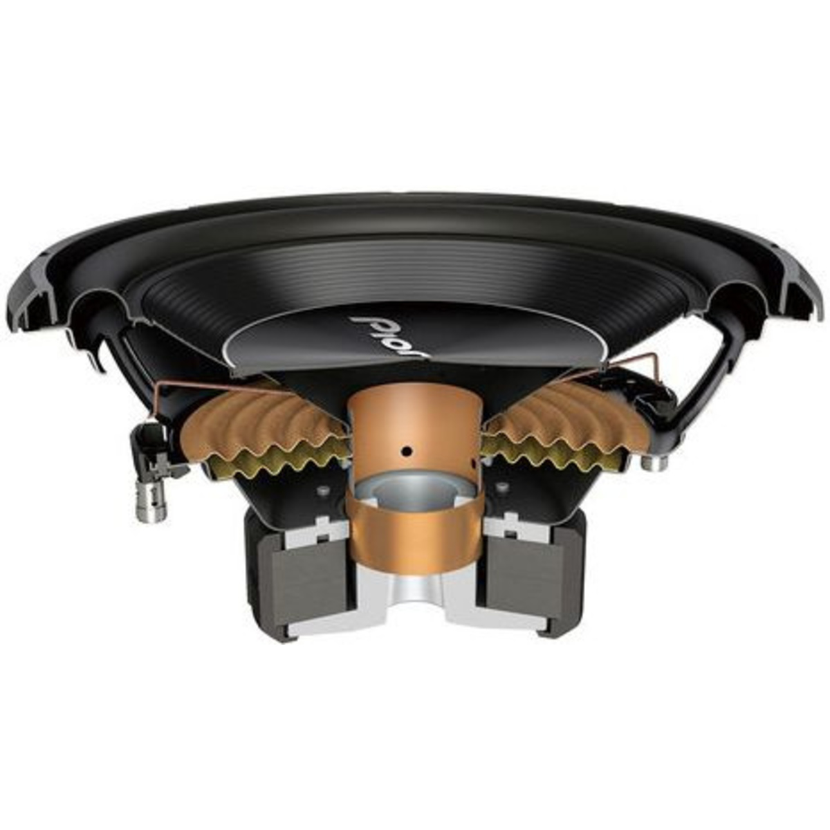 Сабвуфер автомобильный Pioneer TS-A300S4, черный
