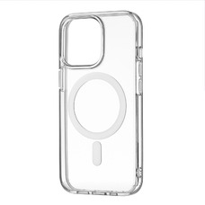 Чехол-накладка uBear Real Mag Case для смартфона Apple iPhone 13 Pro (Цвет: Crystal Clear)