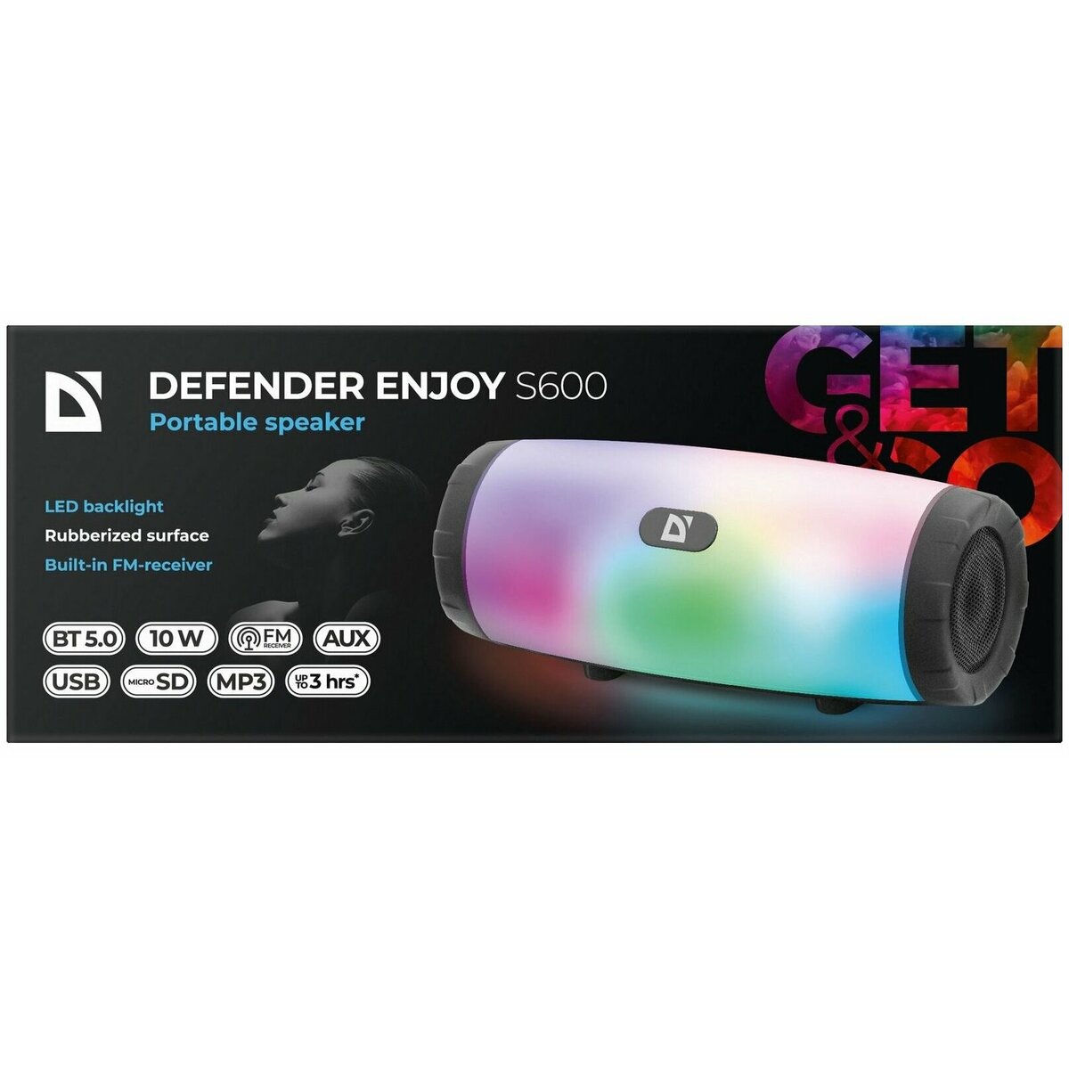 Акустическая система Defender Enjoy S600 10Вт, Light (Цвет: Black)