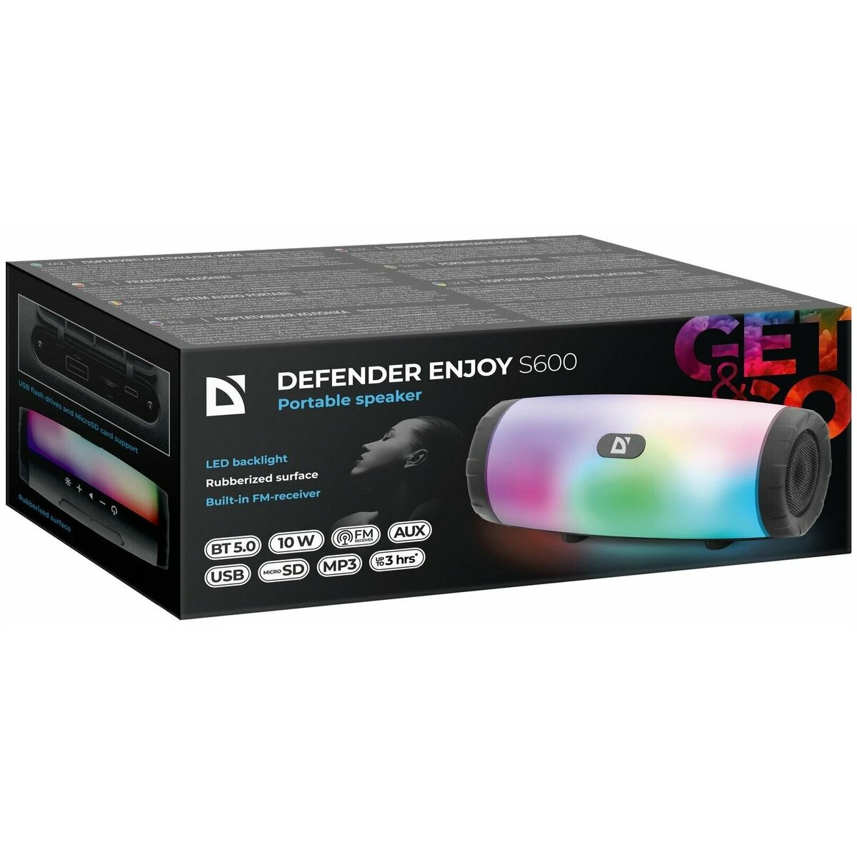 Акустическая система Defender Enjoy S600 10Вт, Light (Цвет: Black)