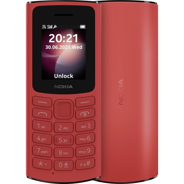Мобильный телефон Nokia 106 (Цвет: Terracotta Red)