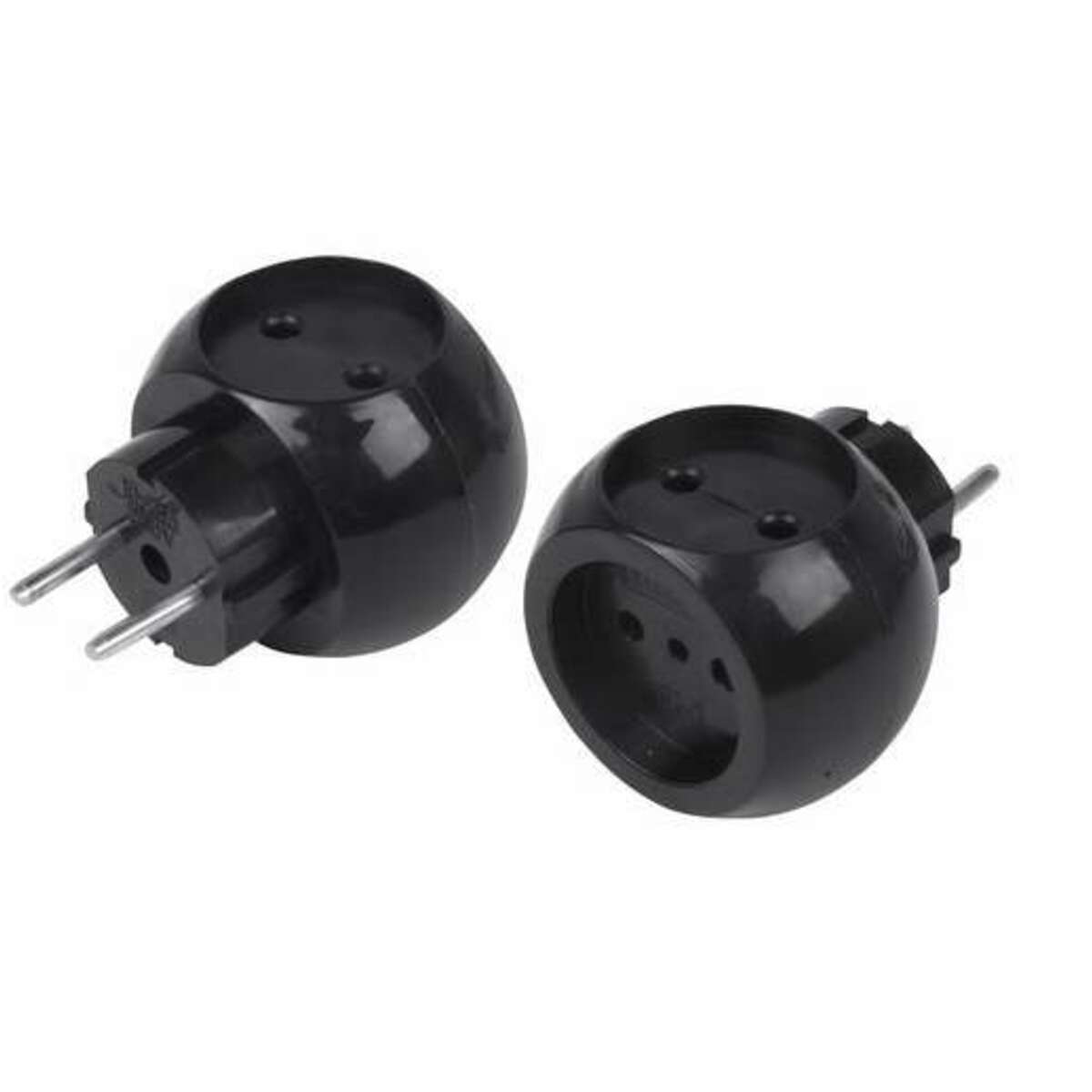 Тройник REXANT 11-1063-1 Шар (3 розетки) (Цвет: Black)