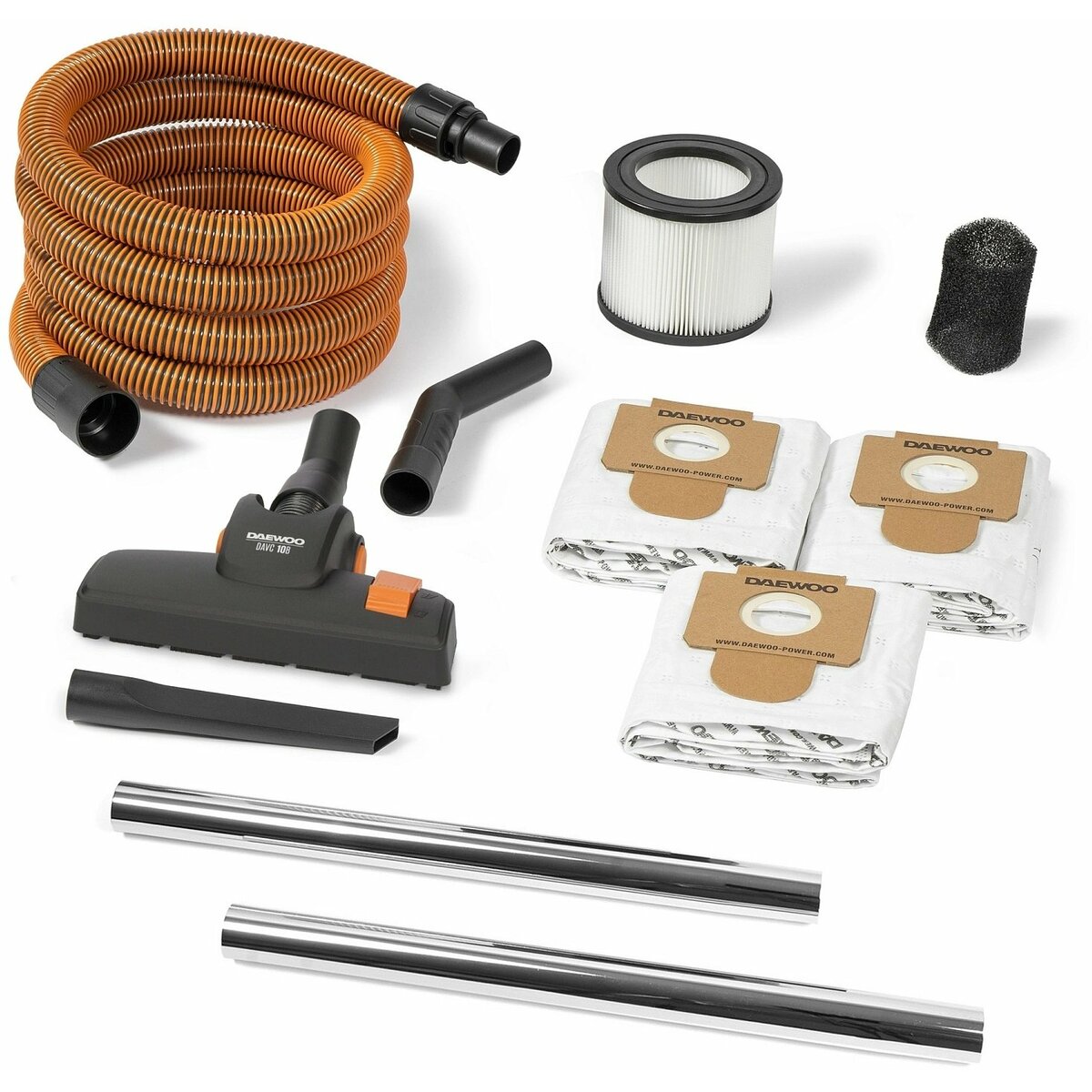 Строительный пылесос Daewoo DAVC 2000 Home (Цвет: Orange)