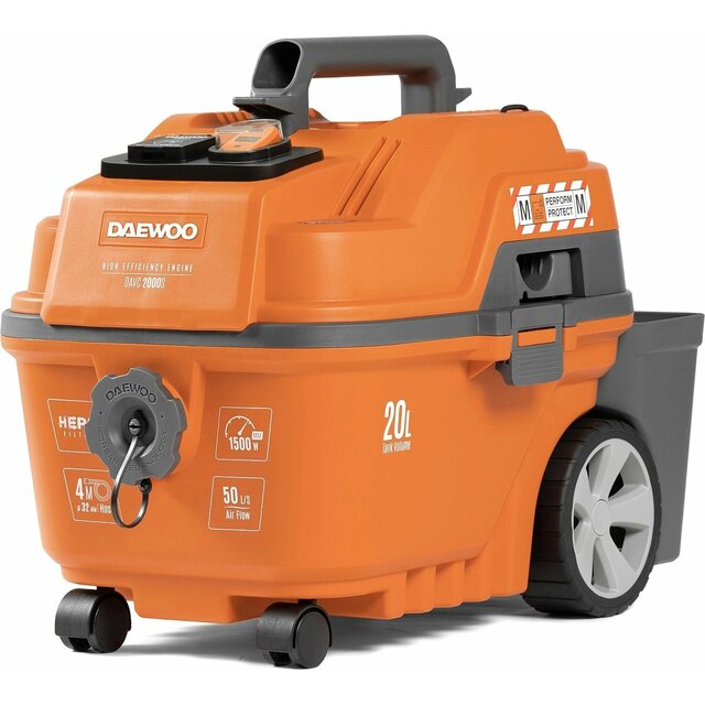 Строительный пылесос Daewoo DAVC 2000S (Цвет: Orange)