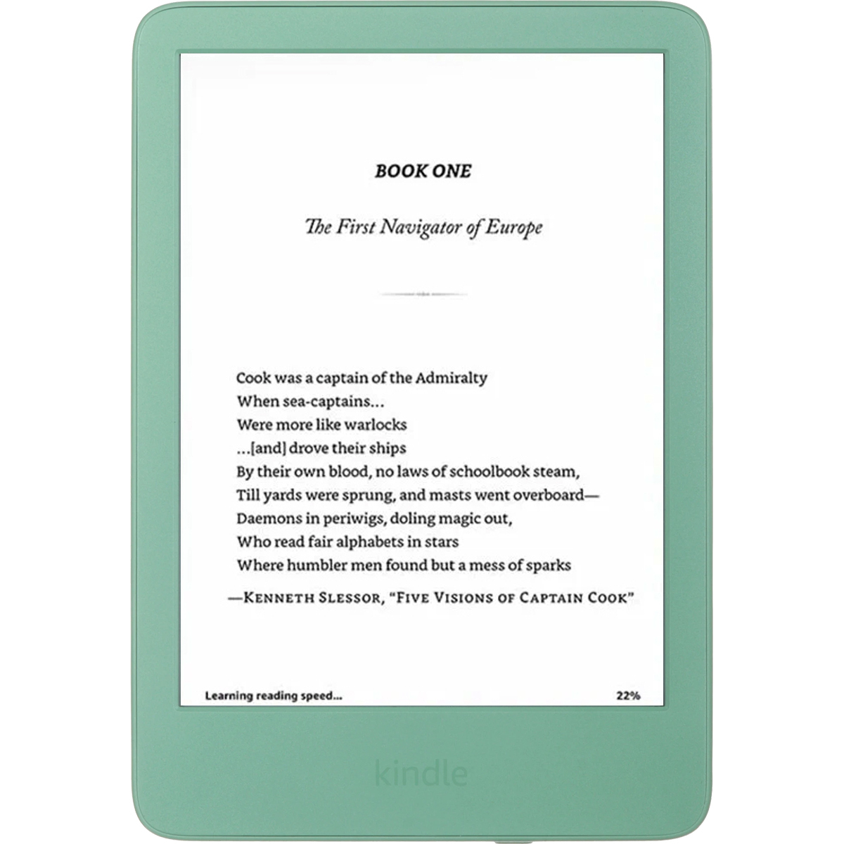 Электронная книга Amazon Kindle Touch (Gen 11) 16Gb (Цвет: Matcha)